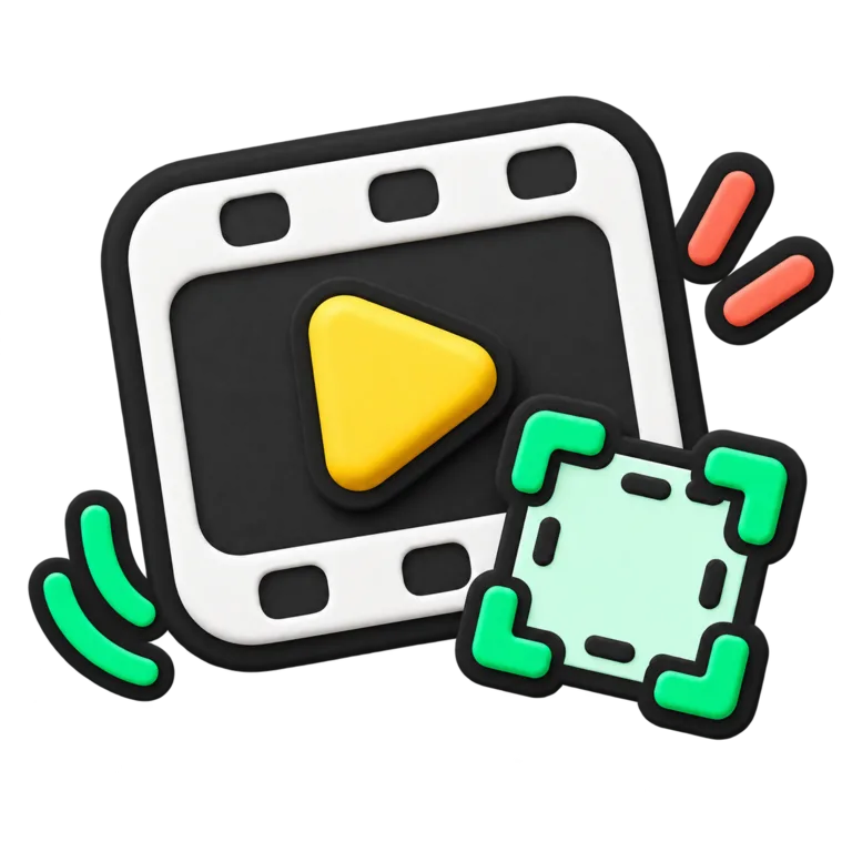 Ilustración de creación de stickers animados desde vídeo
