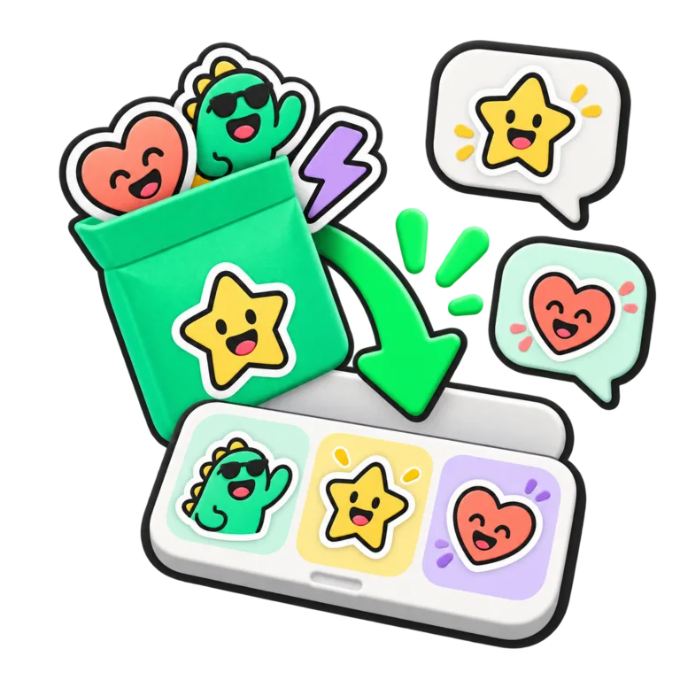 Pack de stickers preparado para WhatsApp